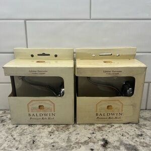 NEW Baldwin Champlain Premium Robe Hook Satin Nickel Finish 3865-150 Solid Brass